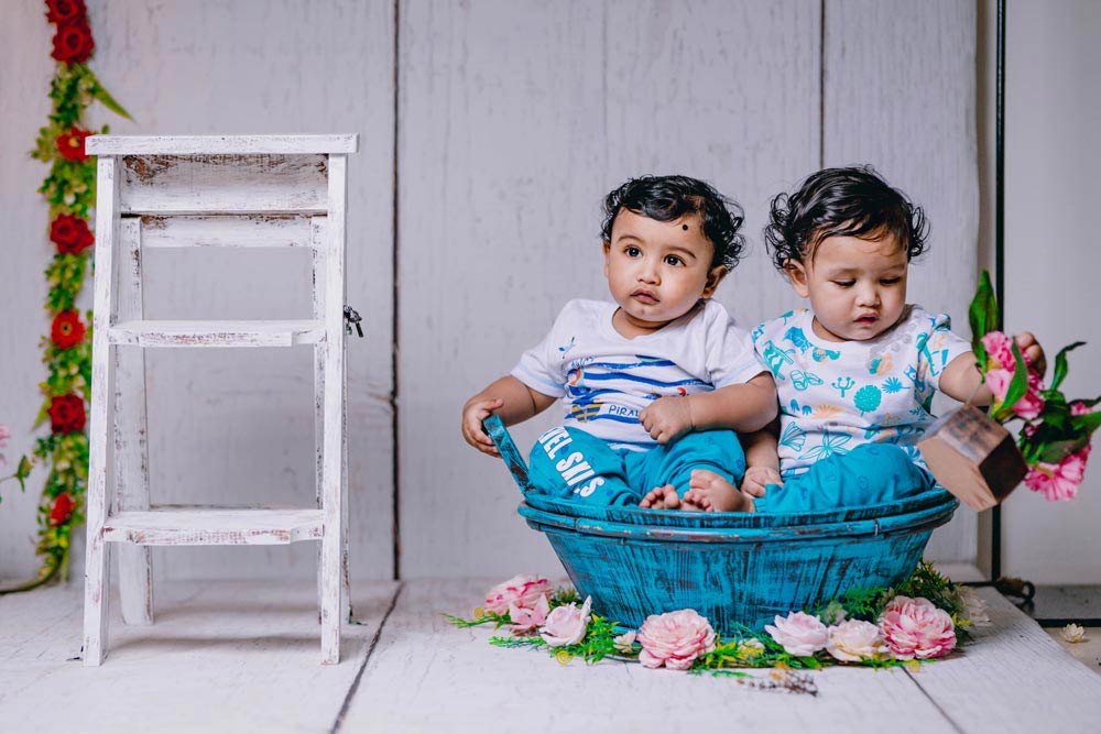 Twin Baby Photoshoot