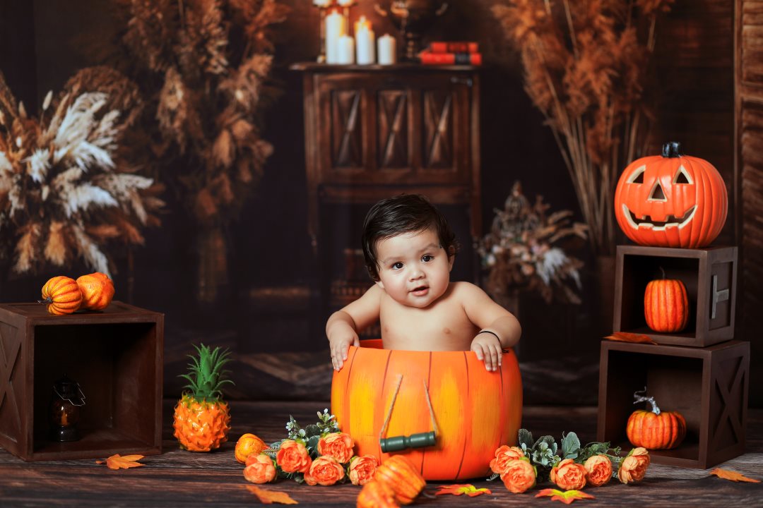 Pumpkin Theme Baby shoot